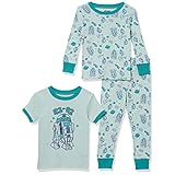 [Amazon Essentials] 3枚組 パジャマ セット コットン ぴったりフィット ディズニー マーベル スター・ウォーズ ボーイズ スターウォーズ グリーン R2-d2 3点セット 140