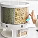 UIGJIOG Distributore di Cereali Rotante, Dispenser di Riso da 22 Libbre Contenitore di Stoccaggio del Grano Rotante Grande Contenitore Cereale Sigillato