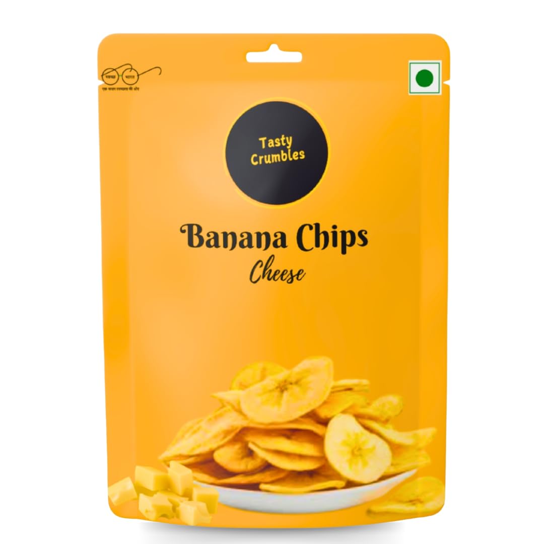 Tasty Crumbles Banana Chips with Cheese Flavour, 200g Pack of 1-image-13