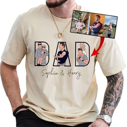 Chillever Personalized Dad Hoodies, Shirt, Sweatshirt With Custom Photo, Custom Dad Gifts, Father's Day 2025 1