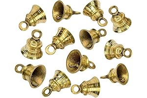 Traditional Indian Skywalk Brass Cow Bell Decoration Set