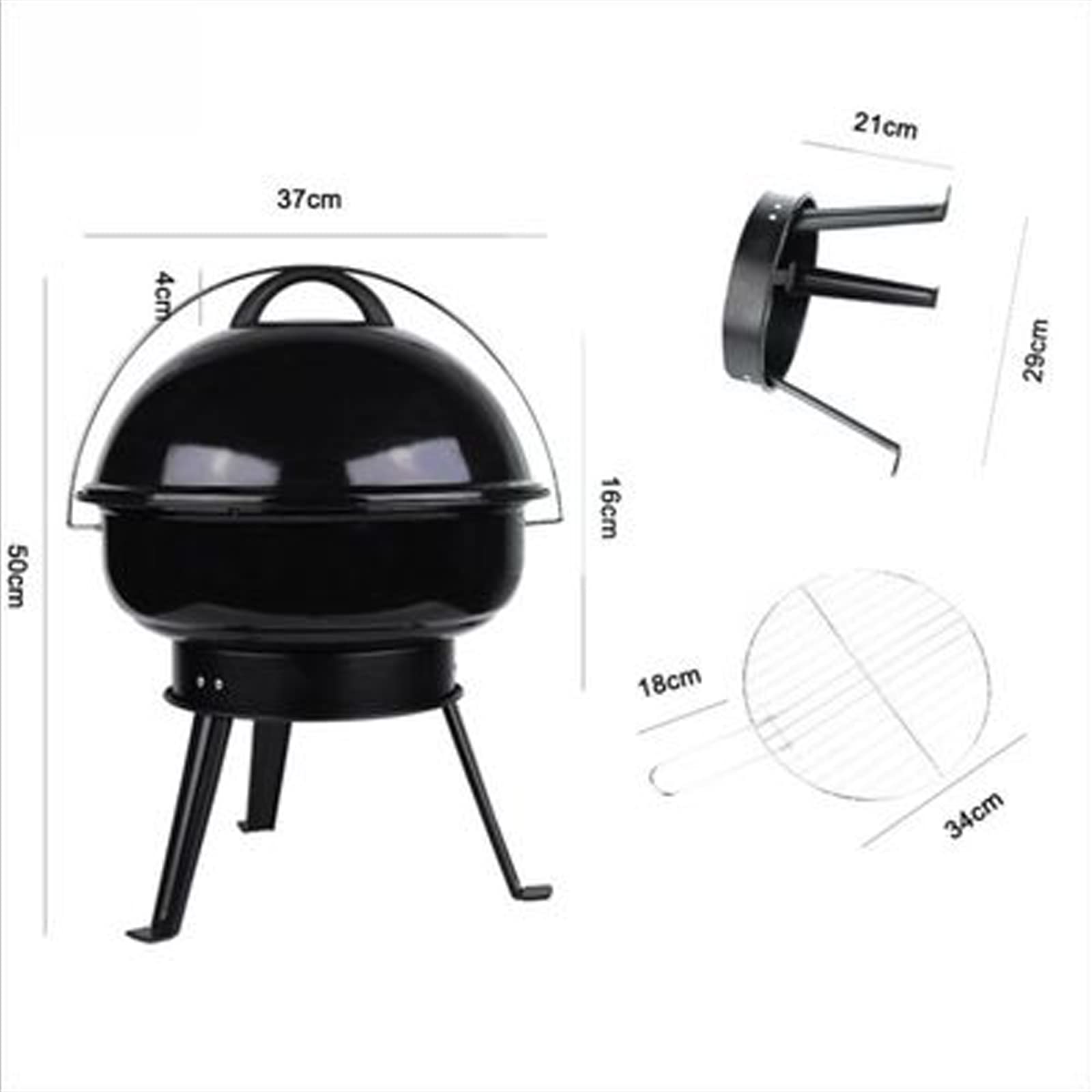 Griglia a Carbone, griglia per Barbecue, con Gambe Pieghevoli per Stufa, griglia Rotonda, per Picnic all'aperto