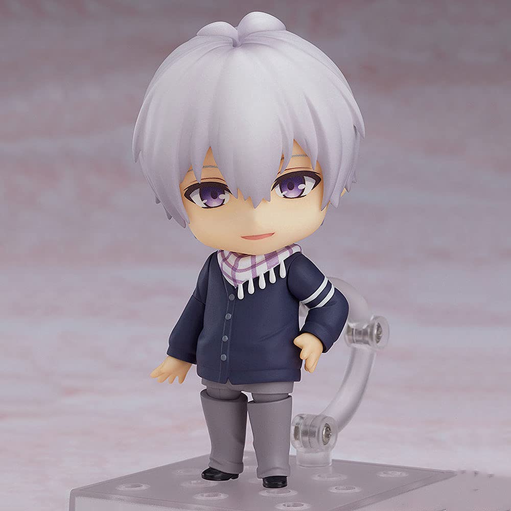 QKYES The movable Nendoroid Osaka Sogo doll, from the manga idolish7, 3.9 inches high in PVC material, including a special base and some accessories, suitable for placing on the desktop