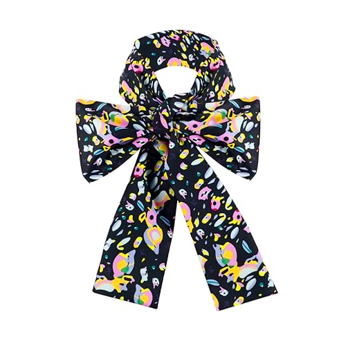 Tvnxdgl Adults Printed Scarf Hatter Bow Tie Hatter Costume Alice Bowties Accessories for Halloween Party