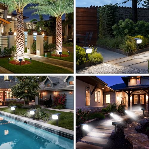 Nipify Solar Lights Outdoor Waterproof, Motion Sensor Spot Lights- 4 Pack/56 Led/3 Modes Solar Powered Spotlights 2-In-1 Auto On/Off Landscape Lighting For Outside Yard Wall Garden thumb #4