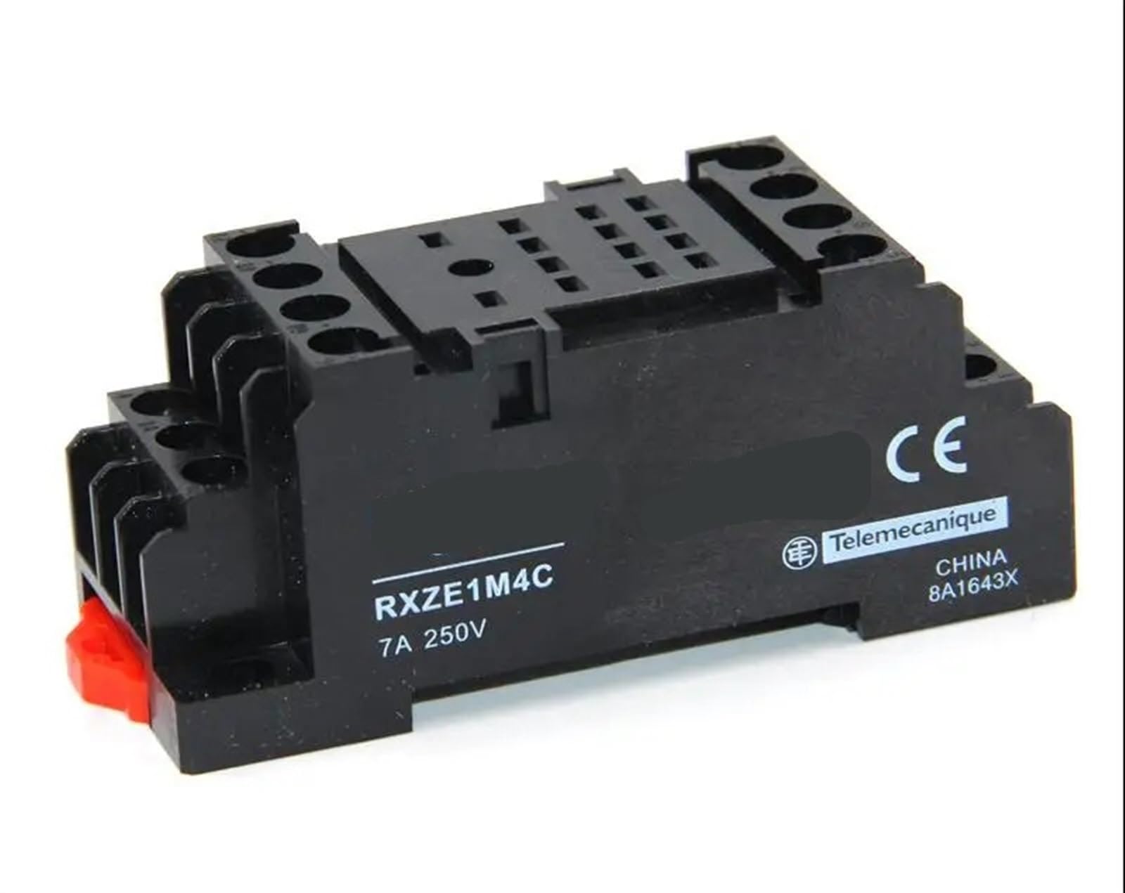 Relé intermedio 14 PIN 4CO modelo RXM4LB1B7 con base monobloc RXZE1M4C 4