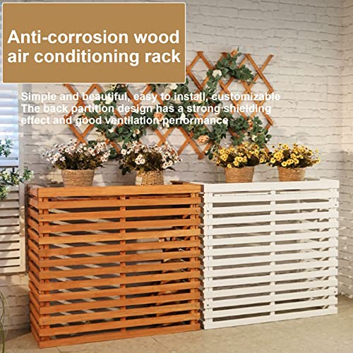 Cubiertas de madera para aire acondicionado de diseño exterior Premium 2