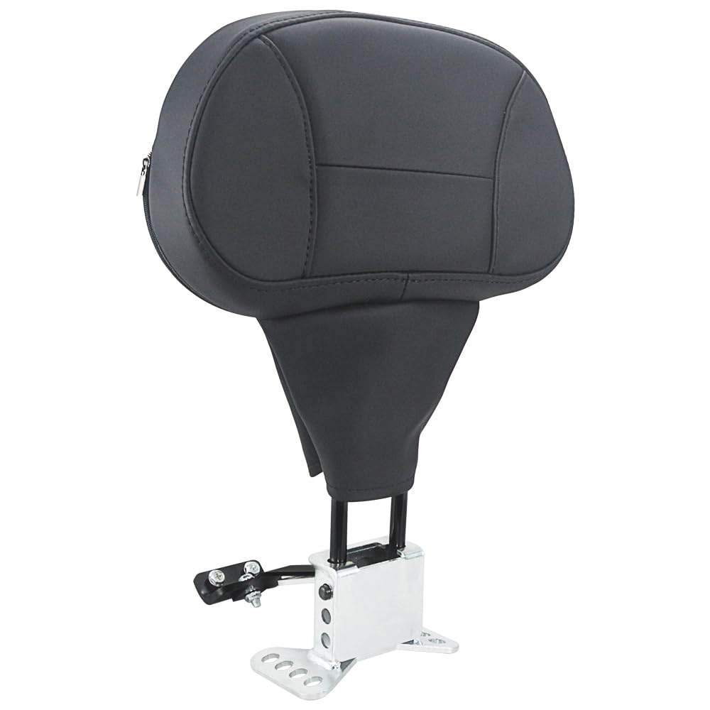 Kit de dossier réglable Hokuotolite, coussin de dossier détachable pour conducteur de moto/coussinet de dossier avec couture pour Harley Touring Electra Glide CVO Road Glide Road King Street Glide