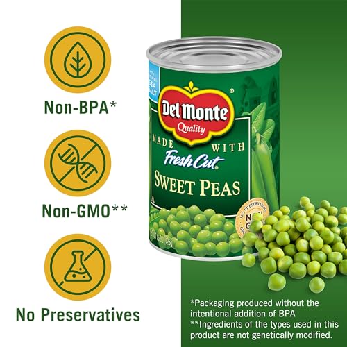 Image of Del Monte Canned Sweet Peas, 15 oz Can