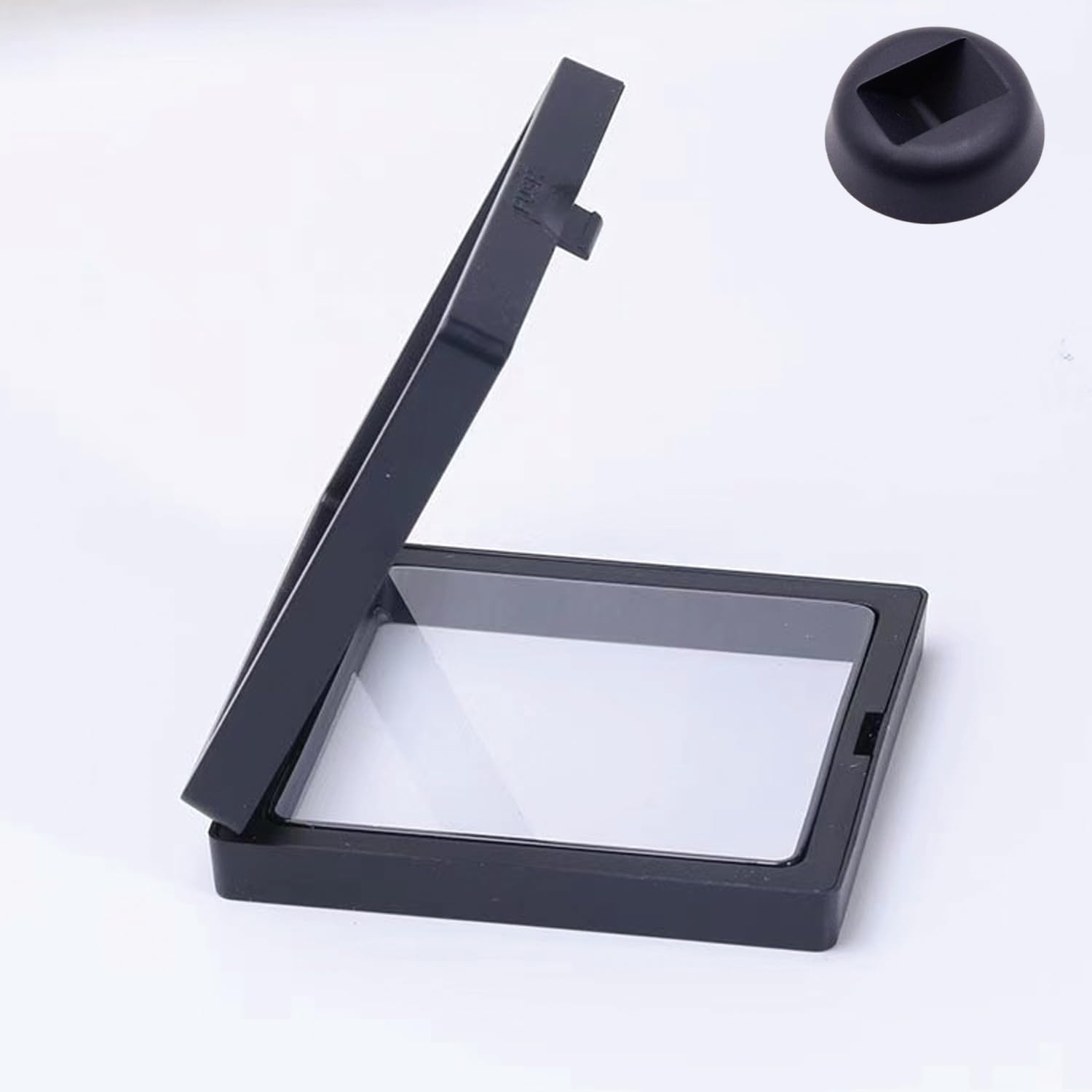 2-Pack Shark Tooth Holder | Sealed Display Case for Shark Teeth | Dust-Proof & Oxidation-Resistant 3D Floating Display Box | Shark Tooth Display Case