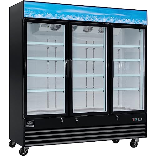 Nexel Merchandiser Freezer, 3 Glass Swing Doors, 52 Cu. Ft. on Fridge.com - View 2