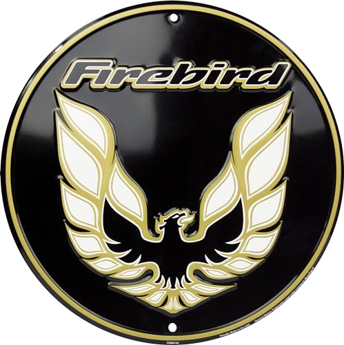 HangTime Pontiac Firebird Aluminum Nostalgia sign 12 inches in diameter