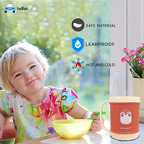Image of FunBlast Milk Mug for Kids - Unbreakable Plastic Mug for Kids - Milk Drinking Cup for Kids, Cartoon Mugs for Boys, Mug for Girls - 450 ML (Pack of 1)