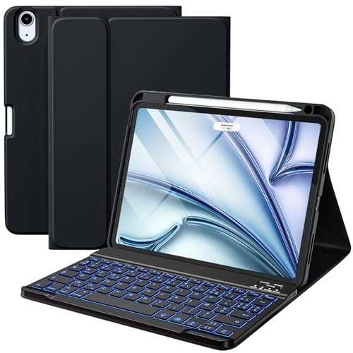 Vobafe Coque Clavier iPad Air 11 Pouces M4 2026/M3 2025/M2 2024, iPad Air 10.9