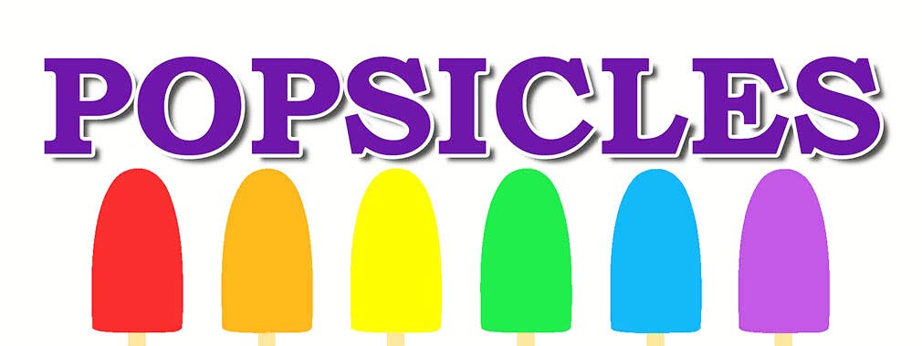 Popsicles Food Fair Truck Restaurant Decal Sticker Retail Store Sign 8"