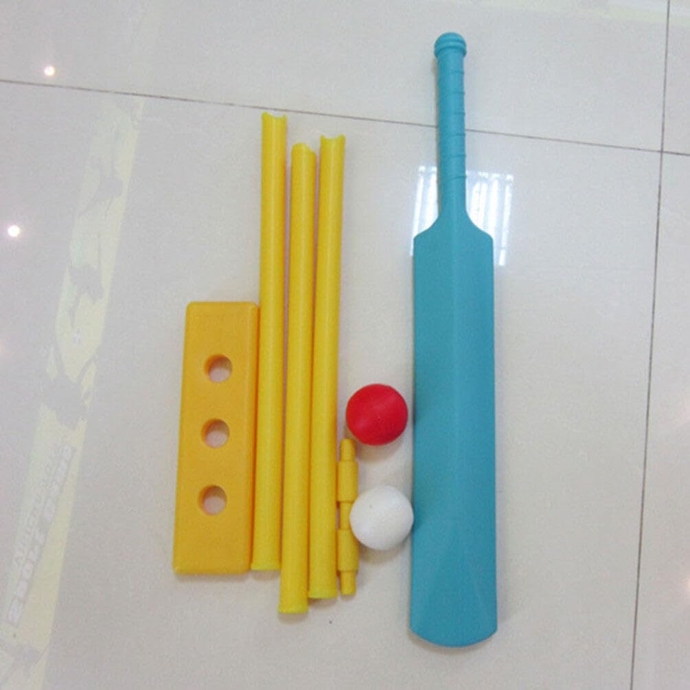 BESTonZON Set da Cricket Gioco Educativo per Ragazza Unisex e Pallina in Robusta Colore per attività Fisiche e Divertimento in Spiaggia
