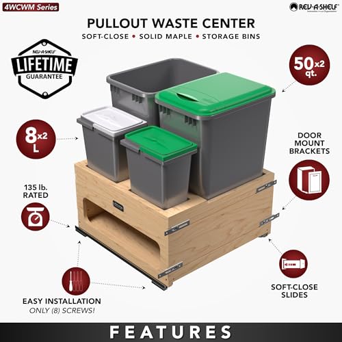 Contenedor de basura extraíble rectangular de madera miniatura 5