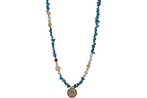 Vogue Women's Labradorite Evil Eye Necklace