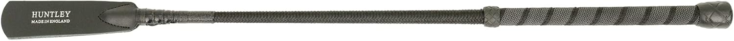 Huntley Equestrian Grippy Handle English Jumping Bat, 19" Inches, Black