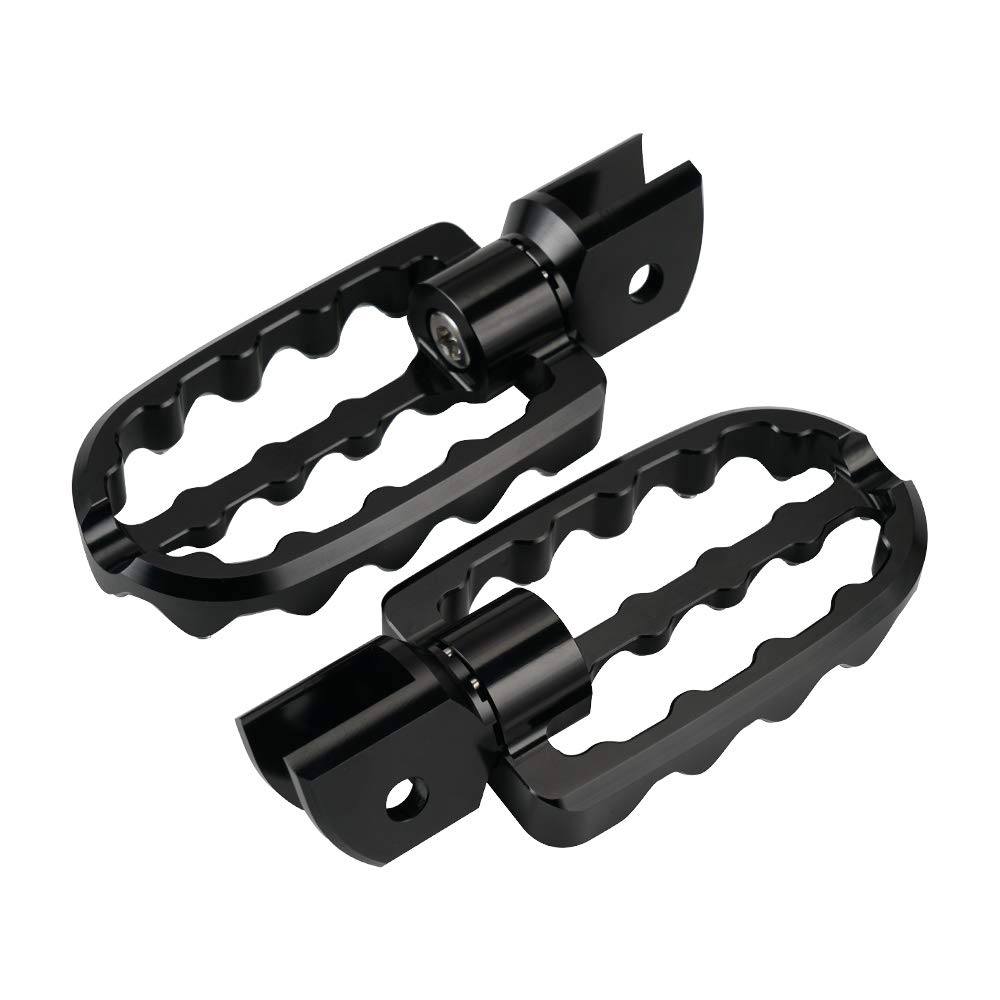 NICECNC360° Rotatable Rally Style Foot Pegs Pedals Footrest Compatible with BMW R1200 GS,R1200 GS LC,R1200 GS LC Adv,R850 GS,R1150 GS,R1100 GS,R850 GS,F800 GS,F700 GS,F650 GS,Black,See Fitment!