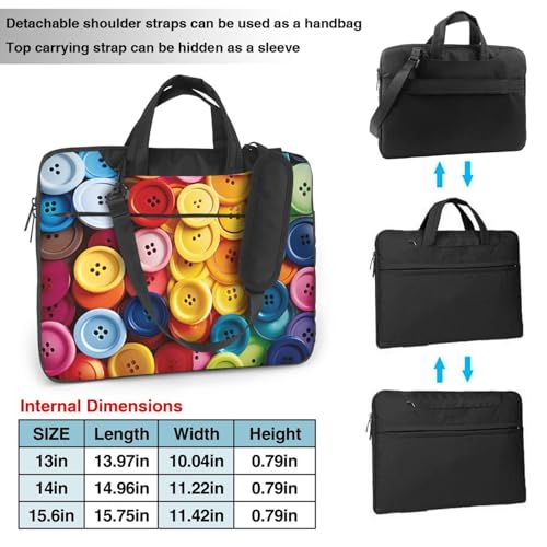 Maletín colorido para portátil unisex 14 pulgadas miniatura 2