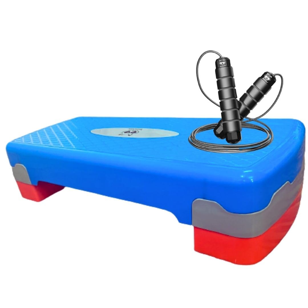 Mapache Captain Series Aerobic Stepper with Premium Skipping Rope for Cardiovascular Exercises, Best Design for Home and Gym, Anti Skid, Premium Soft Handles (B0CJ9MK7P5) Amazon Price History, Amazon Price Tracker