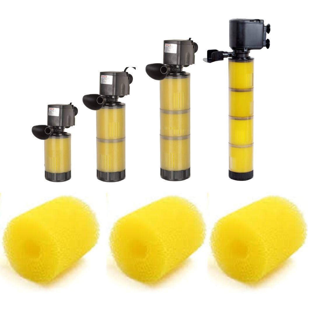 VAYINATO® Aquarium Yellow Spare Filter Sponge for Internal Filter Suitable for All Round Internal Filter Pack of 3 by Petzlifeworld (B0B1BBDVK7) Amazon Price History, Amazon Price Tracker