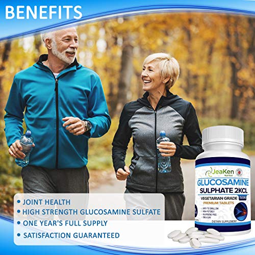 PREMIUM GLUCOSAMINE SULFAAT 2KCl 1500 mg door JeaKen - 365 tabletten (1 jaar levering) | Max sterkte Glucosamine… - Image 3