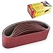 IVY Classic 43054 Flex-Abrasive 3-Inch x 18-Inch 80 Grit Medium Resin Cloth Aluminum Oxide Sanding Belt, 10-Pack
