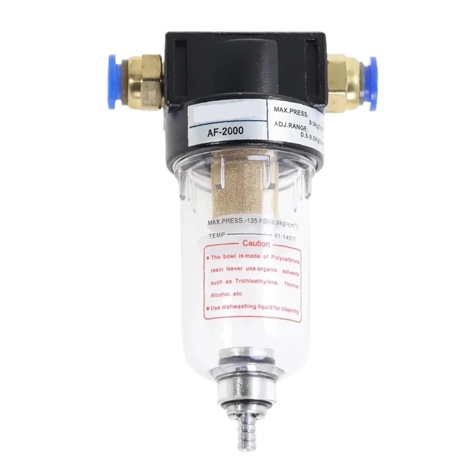 0P7BR328B AF2000 Pneumatic Parts Air Filter Accessory Source Treatment Unit for Compressor Oil Water Separation(AF w (BT12-02x2),5 Sets)