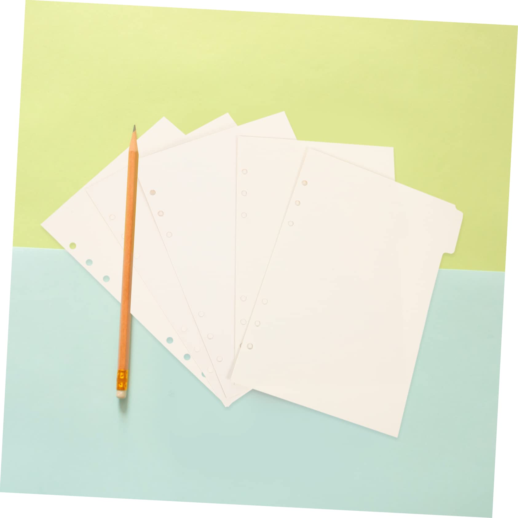 Gadpiparty 15pezzi Divisori per Raccoglitori Divisori di Indice Sostituibili Materiali per Annotazioni di Libri Linguette di Carta per Libri e Quaderni