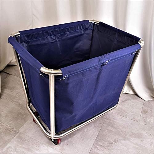 Commercial Laundry Cart - Rolling Trolley Basket with Silent Casters for Hotels, Dorms, Apartments | Durable Laundry Storage Solution
