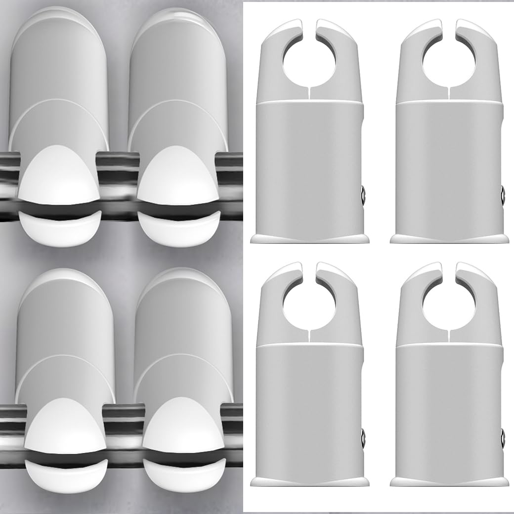 Myhomeware White Clamp Brackets For Heated Towel Rail Radiators Flat & Curved (, 19Mm Tube Width)