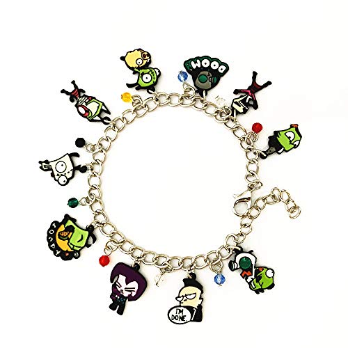 Fjcphaha Wonderful Boutique Original Design Quality Cosplay Jewelry Anime Cartoon Invade Zim Charm Bracelet Gifts For Girl Woman Men #TOP3