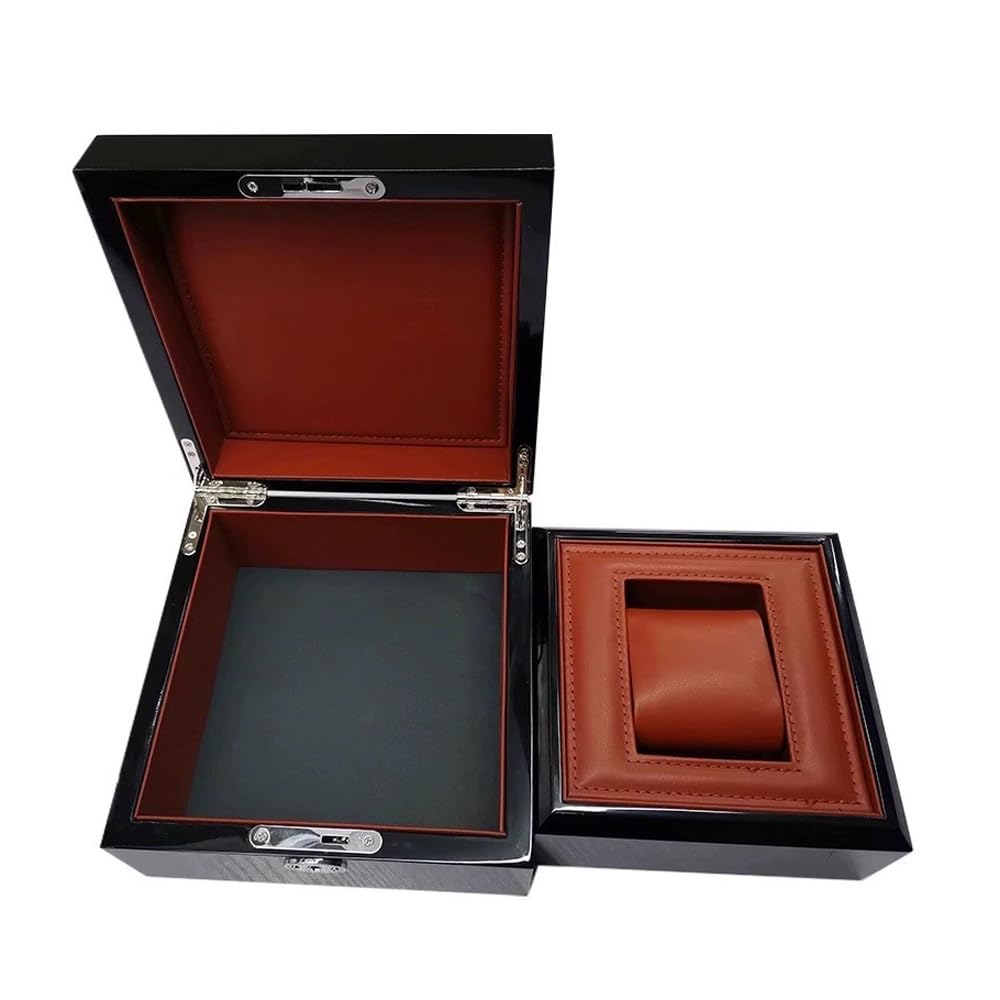 Uhrenbox, Einzeluhr-Geschenkbox mit Kissen, Armbanduhr-Uhrengehäuse-Aufbewahrungsbox for Weihnachten, Geburtstage, Jahrestag