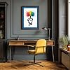 Mind in Bloom Modern Framed Wall Art Print A2 (59.4×42cm) Oak, Wall Decor for Living Room, Bedroom, Office & Home, Ready to Hang, Art Gift #4