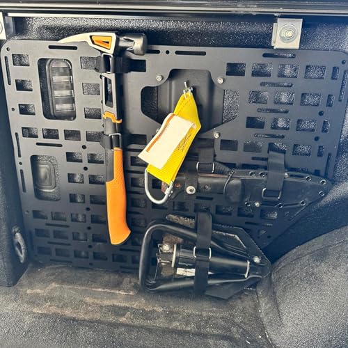 Fengone Side Bed Molle Panel Rack System Cargo Storage Organizer Compatible with 2015-2022 Ford F150 Side Bed Molle Panel Rack 2PCS