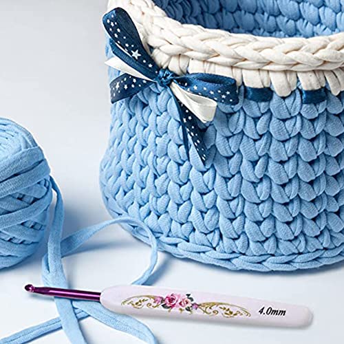 Katech 8 Pcs Crochet Hooks Ergonomic Plastic Handle Knitting Needles Set Different Sizes Crochet Hook Kit Diy Craft Yarn Weaving Tools For Knitting Socks, Hats, Gloves, Sweater, Bag (2.5Mm - 6.0Mm) #TOP3