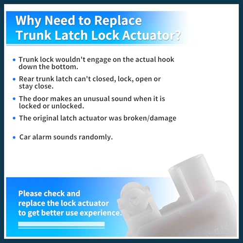 Image of Rear Liftgate Door Lock Actuator for Mitsubishi Outlander 2006-2021 Engine No.5808A079 Plastic and Metal Replacement | Rear Side Tailgate Latch Motor 1 Pcs