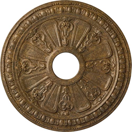 Image of Ekena Millwork CM18RARZS Raymond Ceiling Medallion, Rubbed Bronze