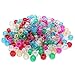 Produktbild Beads Unlimited Glitzer Kunststoff Barrel Pony, Mix, 6 x 8 mm