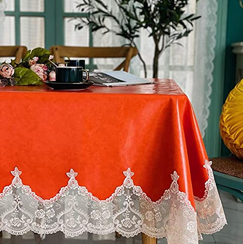 Couverture de table à manger orange pour décoration de buffet - 2
