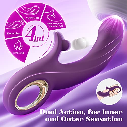 Sex Toys Thrusting Dildo For Women - Adult Toys Thrusting Vibrator With 10 Vibrating 7 Thrusting Modes, G Spot Clitoral Vibrators With Heating Function, Sex Toy Dildos For Adult Sex Toys & Games #TOP1