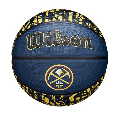 WILSON NBA Team Graffiti Basketball - Denver Nuggets Size 7-29.5