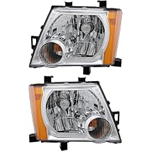 For Nissan Xterra | Pro-4X Headlight 2005 2006 2007 2008 2009 2010 2011 2012 Driver and Passenger Side Headlamp Assembly Replacement