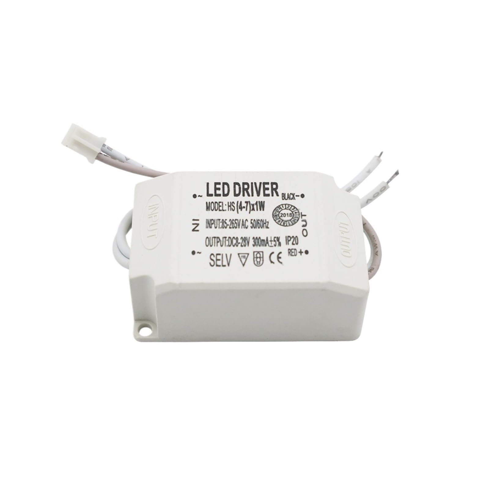 Sterownik LED 220 V, prąd stały, wyjście 300 mA/240 mA, zasilanie 1-50 W, zewnętrzny transformator oświetlenia sufitowego LED (4-7 W)