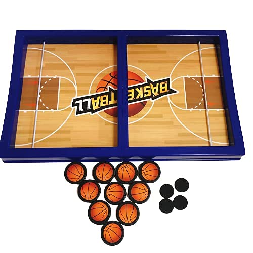 EUPHORIA Fast Sling Puck Game Paced Table Desktop Battle Basketball Game for Adults and Kids Parent-Child Winner Board Games Interactive Toy (Basketball), Multicolor (B0DC46TKNS) Amazon Price History, Amazon Price Tracker