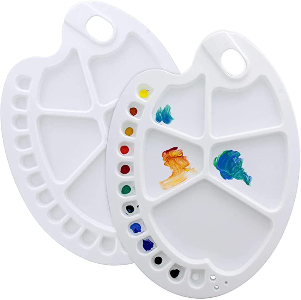 Buy Plastic Artist Paint Color Mixing Trays, Artist Painting Palette
