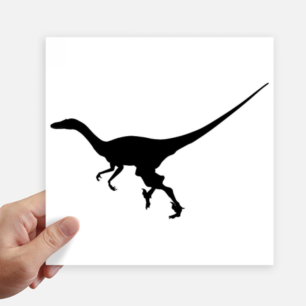 Pegatinas de dinosaurios Bone Run Square Stickers de 20cm para moto y pared (4 piezas)