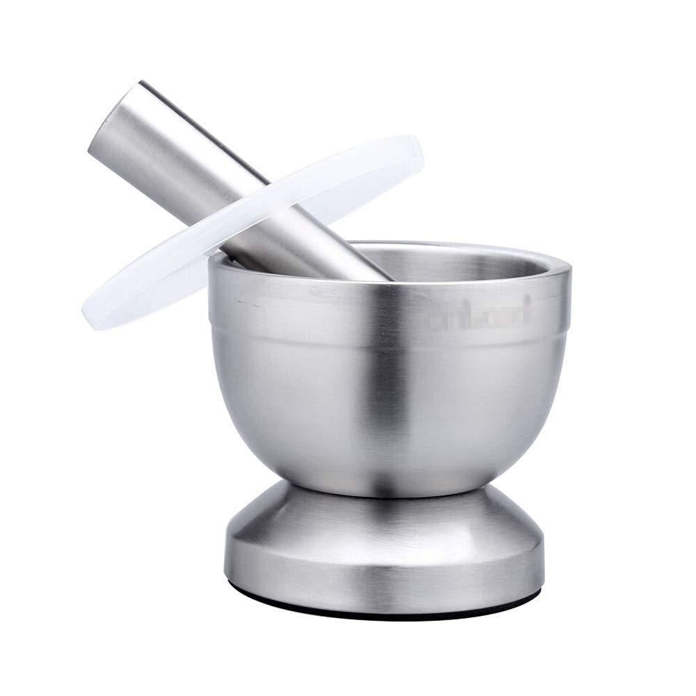 Fxsp Durable Kitchen Supplies Mortar and Pestle Set, 304 Stainless